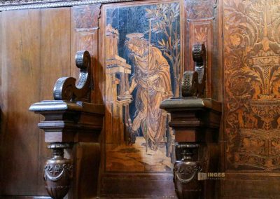 In der Basilika Santa Maria Novella in Florenz 44 chorgestuehl Tornabuoni-Kapelle basilika santa maria novella florenz 3301