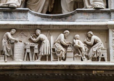 Die Kirche Orsanmichele in Florenz 7 die vier gekroenten heiligen orsanmichele florenz 8589