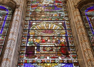 In der Basilika Santa Maria Novella in Florenz 42 fenster Tornabuoni-Kapelle basilika santa maria novella florenz 3277