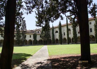 In der Basilika Santa Maria Novella in Florenz 137 gruener kreuzgang santa maria novella florenz 3503