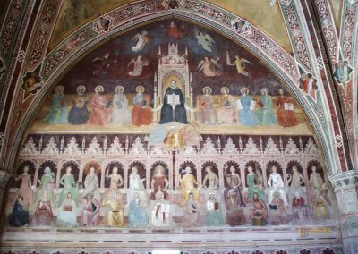 In der Basilika Santa Maria Novella in Florenz 130 wandfresken thomas von aquin spanische kapelle florenz 3407