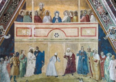 In der Basilika Santa Maria Novella in Florenz 132 wandfresken thomas von aquin spanische kapelle florenz 3414