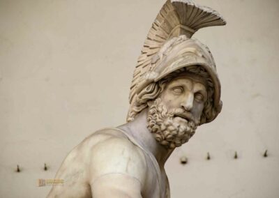 Die Loggia dei Lanzi auf der Piazza della Signoria in Florenz 15 menelaos und patroklos loggia dei lanzi florenz 8894