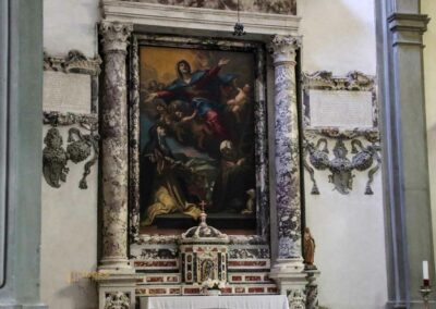 seitenaltar linkes querschiff kirche santa felicita florenz 8043