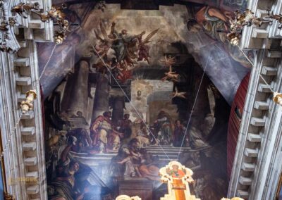 In der Kirche San Pantalon in Venedig 25 decke hochaltar kirche san pantalon venedig_0241