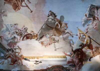 Im Palazzo Ca' Rezzonico in Venedig 29 decke saal der hochzeitsallegorie palazzo ca rezzonico venedig_8996