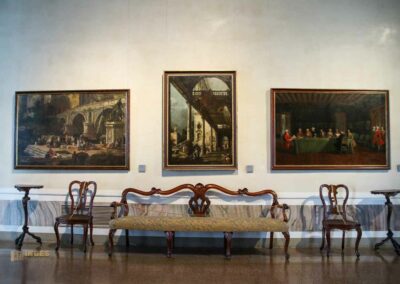 Im Palazzo Ca' Rezzonico in Venedig 95 gemälde portegeo palazzo ca rezzonico venedig_9321