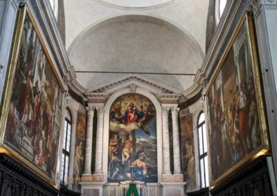 In der Kirche San Sebastiano in Venedig 27 gemaelde von veronese presbyterium san sebastiano venedig_8436