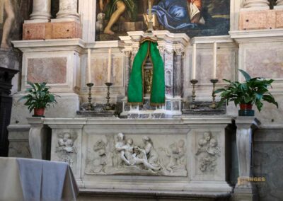 In der Kirche San Sebastiano in Venedig 23 hauptaltar san sebastiano venedig_8468
