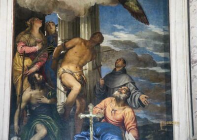 In der Kirche San Sebastiano in Venedig 20 hauptaltar san sebastiano venedig_8485