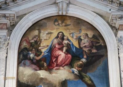 In der Kirche San Sebastiano in Venedig 21 hauptaltar san sebastiano venedig_8486