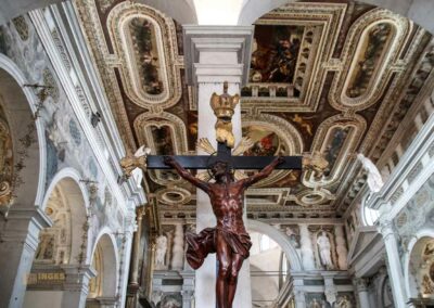 Mein Bummel durch den Sestiere Dorsoduro (Mitte) in Venedig 42 innenansicht kirche san sebastiano venedig_8581