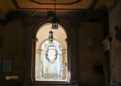 Im Palazzo Ca' Rezzonico in Venedig 156 innenhof palazzo ca rezzonico venedig_9583