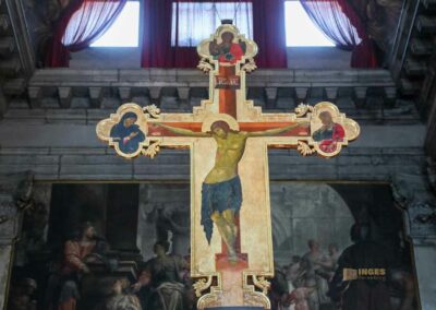 In der Kirche San Pantalon in Venedig 26 kreuz hochaltar kirche san pantalon venedig_6698