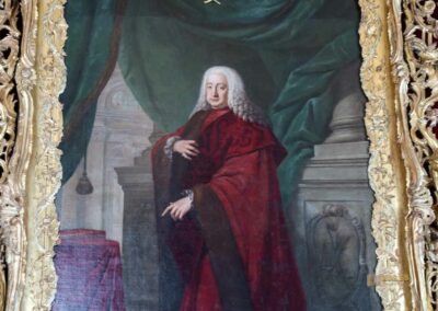 Im Palazzo Ca' Rezzonico in Venedig 62 portrait pietro barbarigo thronsaal palazzo ca rezzonico venedig_9083