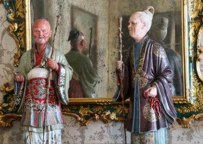 Im Palazzo Ca' Rezzonico in Venedig 119 saal gruene lackmoebel palazzo ca rezzonico venedig_9364