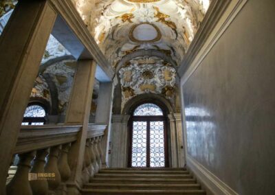 Mein Bummel durch den Sestiere Dorsoduro (Mitte) in Venedig 29 treppenhaus scuola grande dei carmini venedig_0711