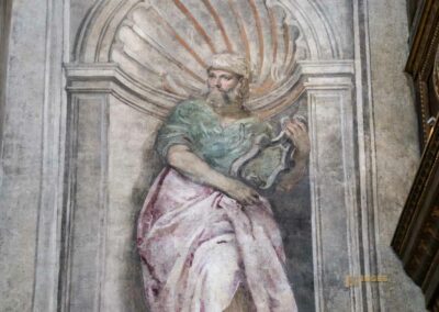 In der Kirche San Sebastiano in Venedig 56 wand kirche san sebastiano venedig_8408