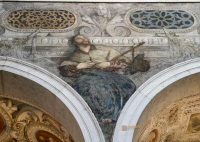 In der Kirche San Sebastiano in Venedig 57 wand kirche san sebastiano venedig_8564