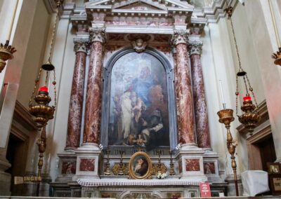 In der Kirche Santa Maria del Rosario (Gesuati) in Venedig 29 1. seitenkapelle rechts kirche santa maria del rosario venedig_0826