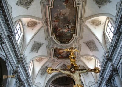 In der Kirche Santa Maria del Rosario (Gesuati) in Venedig 7 decke kirche santa maria del rosario venedig_0948