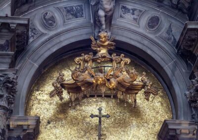 In der Basilika San Pietro di Castello in Venedig 40 kapelle d.allerheiligsten decke san pietro di castello venedig_0095