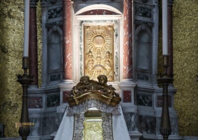 In der Basilika San Pietro di Castello in Venedig 39 kapelle d.allerheiligsten decke san pietro di castello venedig_4017