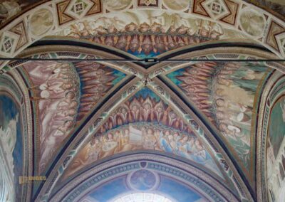 Die Einsiedelei San Leonardo al Lago in der Toskana 13 decke apsis kirche einsiedelei san leonardo al lago_6638
