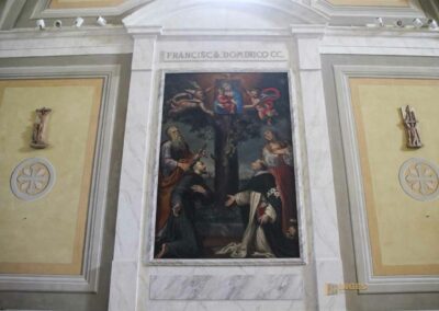 Ein Besuch in Colle Alta - Colle di Val d'Elsa in der Toskana 18 altargemaelde kirche santa caterina colle val d'elsa_7076