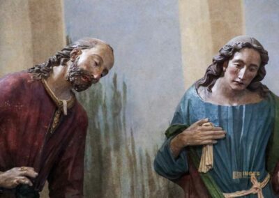 Ein Besuch in Colle Alta - Colle di Val d'Elsa in der Toskana 26 skulpturengruppe die beweinung des toten christus im oratorium der compagnia della croce in colle val d'elsa_7126