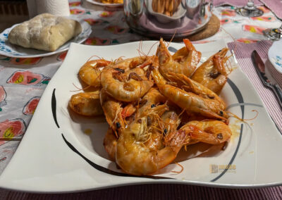 Überwintern an der Costa Blanca - mein Erlebnisbericht 20 abendessen riesengarnelen_151EB5