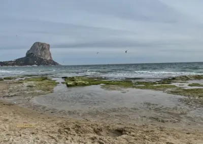 Überwintern an der Costa Blanca - mein Erlebnisbericht 153 kitesurfer am playa de cantal roig in calpe_0930